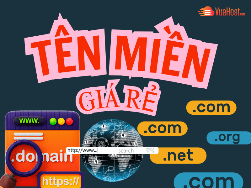 Đăng ký mua tên miền giá rẻ tại Vuahost